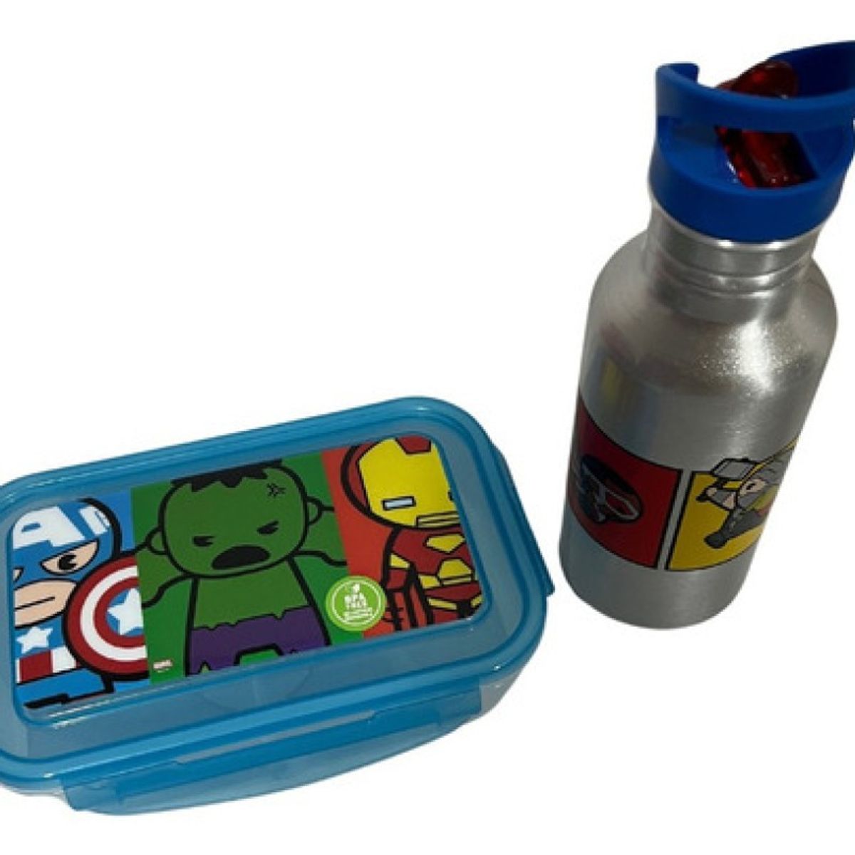 KEEP - Set  Marvel Botella Metalica + Hermético Portasándwich