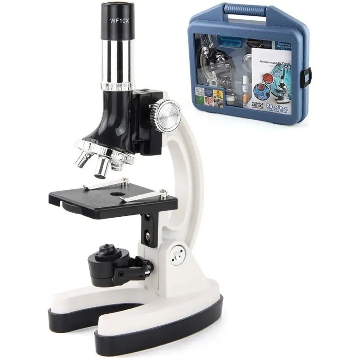 U BUY - Set Microscopio + Kit De Accesorios 1200x Maletin Plastico