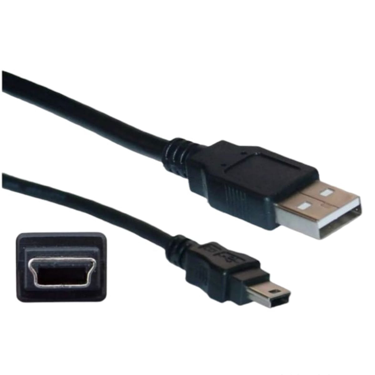 GENERICO - Cable V3 a USB para Carga y Datos Mando Playstation 3  1.5 metros