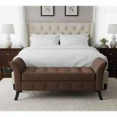 GENERICO - Banqueta Baúl Regatta Color Café