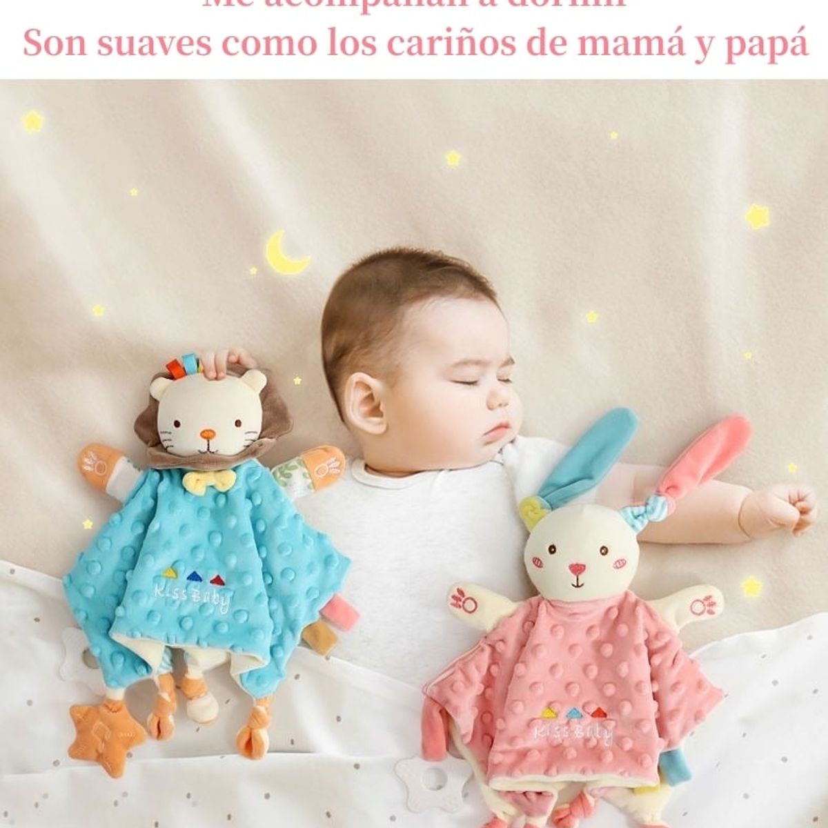 LUBABYCAS - Peluche De Apego Sensorial Algodón Zimba Lubabycas