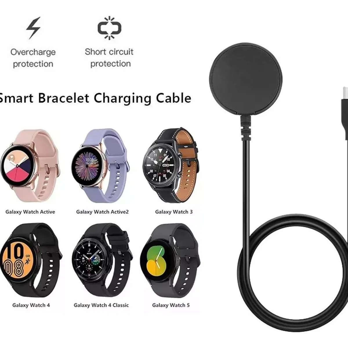 KUANGYE - Cargador Usb - C Magnetico Para Reloj Samsung Galaxy Watch