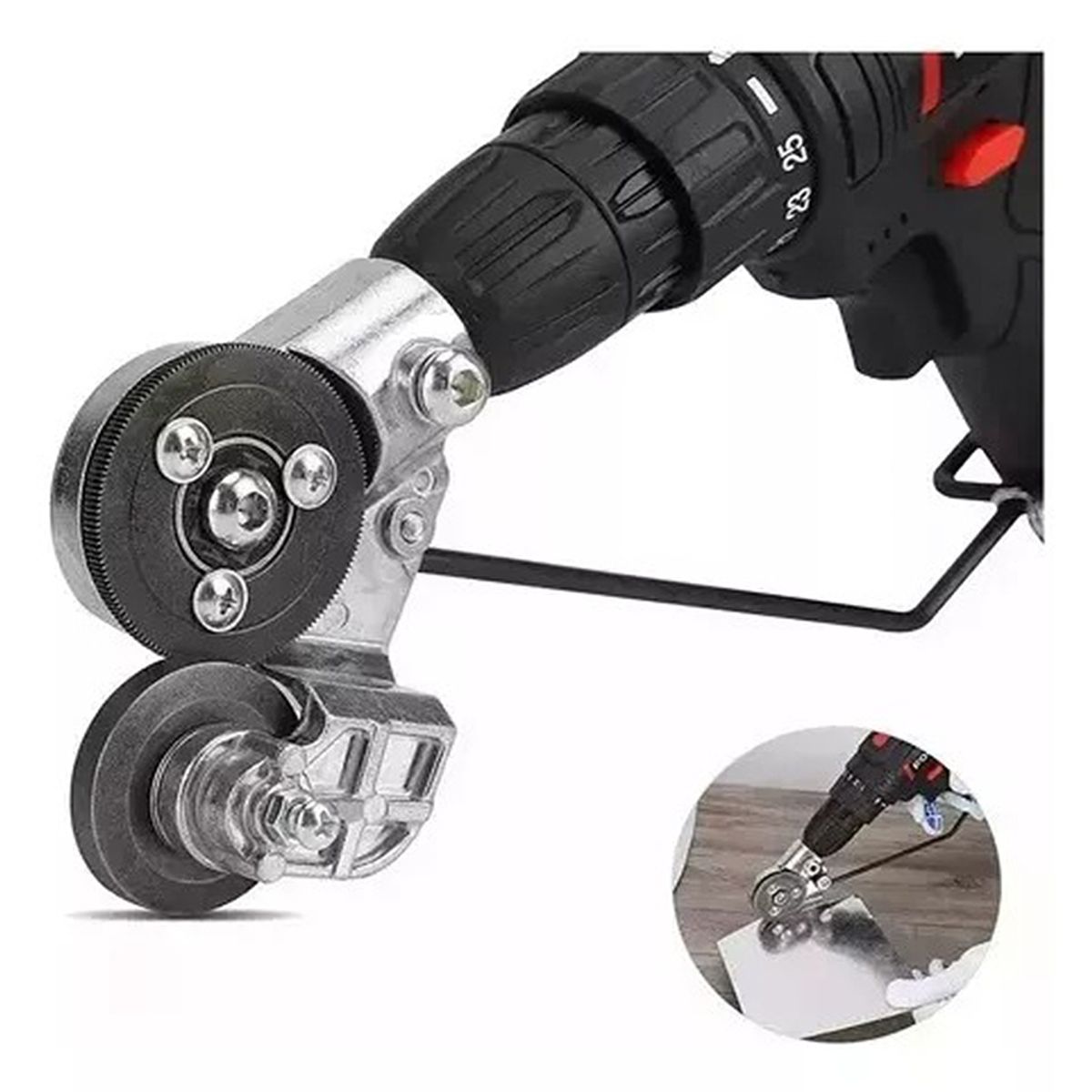 TNAKIEX - Taladro Eléctrico Placa De Metal Cortador Auxiliar 0,8 Mm