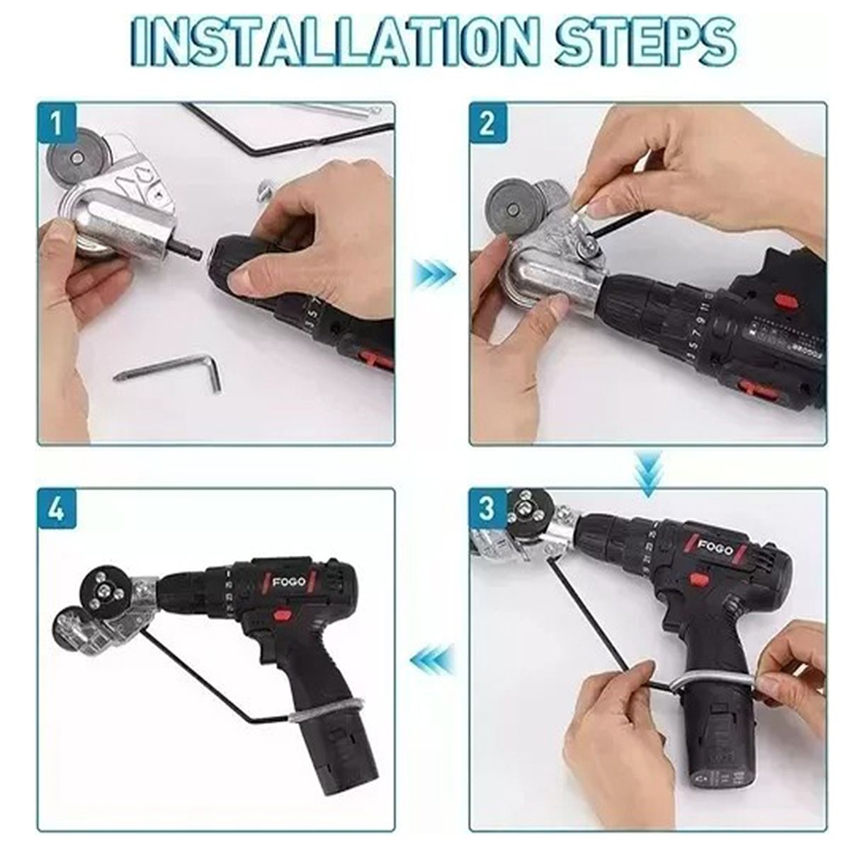 TNAKIEX - Taladro Eléctrico Placa De Metal Cortador Auxiliar 0,8 Mm