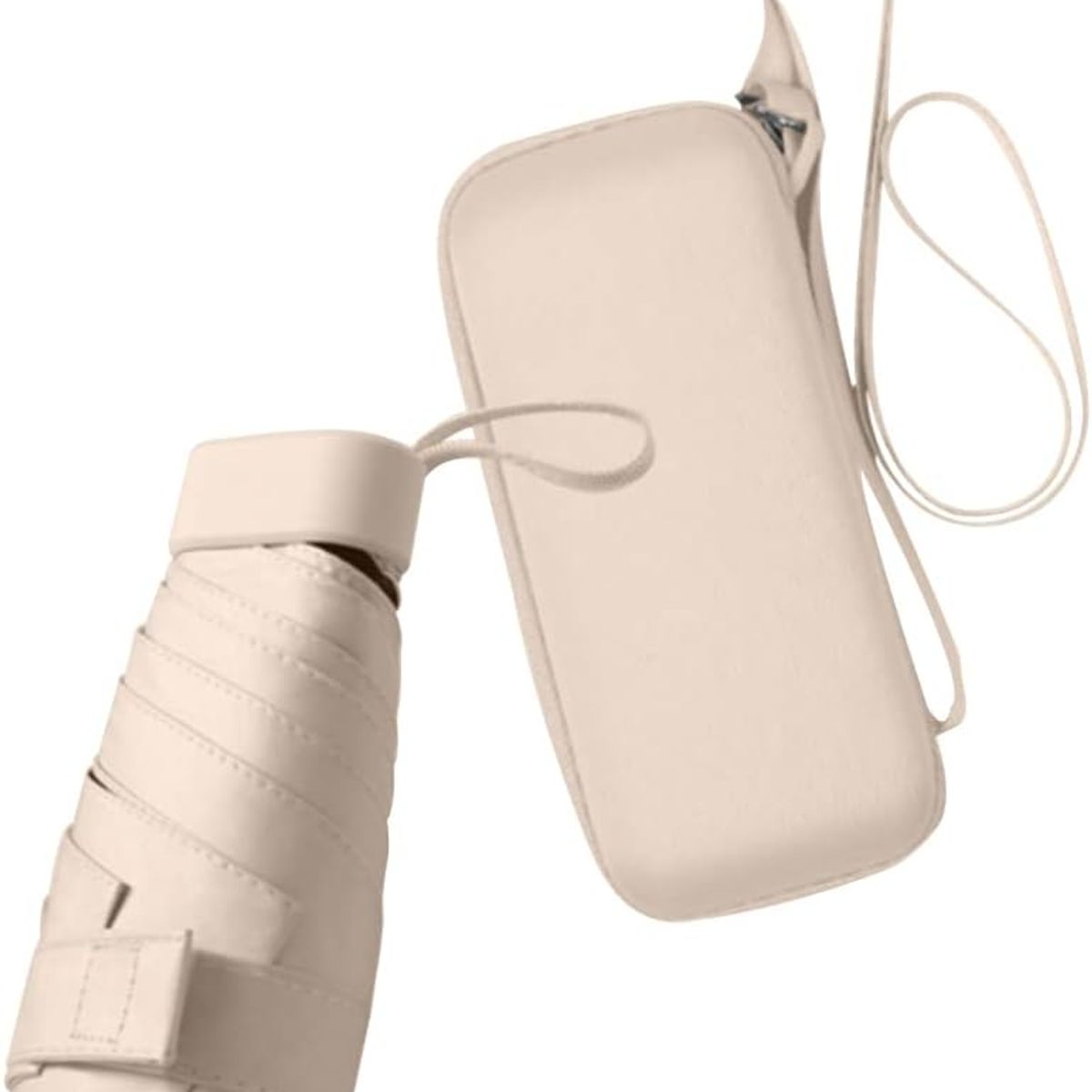 PAGANOOM - Mini sombrilla de viaje para bolso con estuche