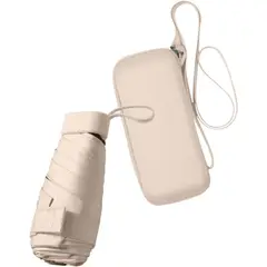 PAGANOOM - Mini sombrilla de viaje para bolso con estuche