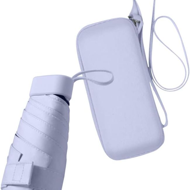 PAGANOOM - Mini sombrilla de viaje para bolso con estuche