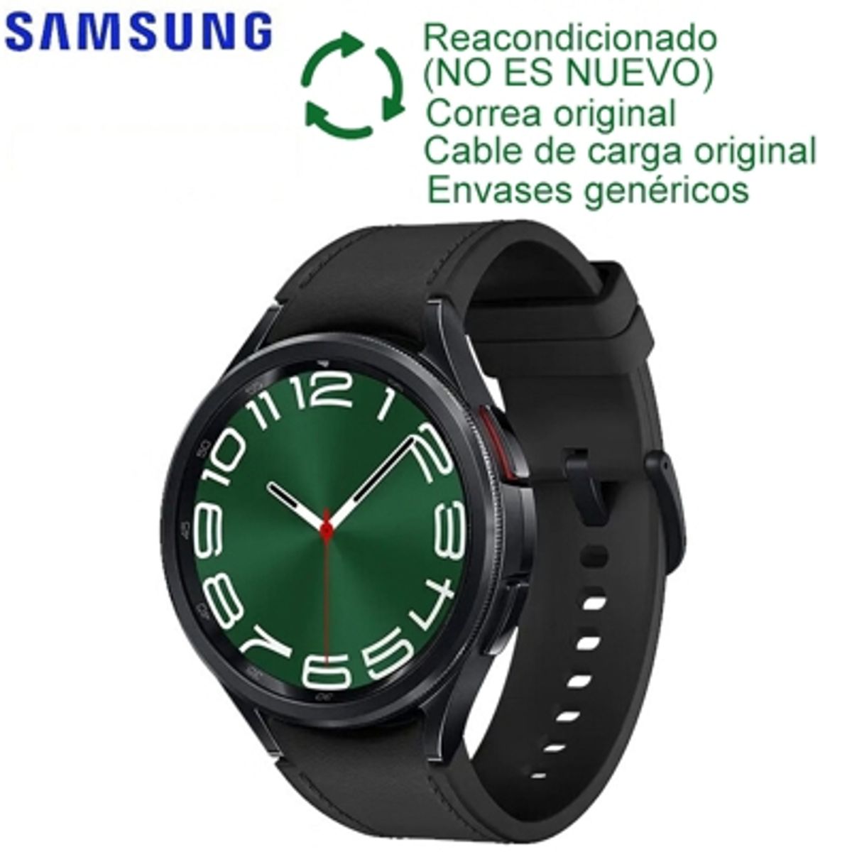 SAMSUNG - Samsung Galaxy Watch 6 Classic 47mm Negro Reacondicionado(Semi Nuevo)
