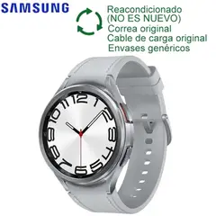 SAMSUNG - Galaxy Watch 6 Classic 47mm Plata Reacondicionado(Semi Nuevo)