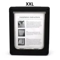 GENERICO - Puerta Xxl Negro Para Gato Perro Mascota, interno 37 x 29 Cm