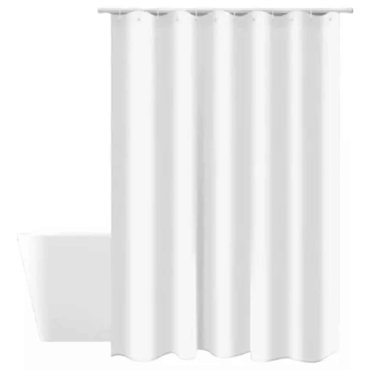 OEM - Cortina Baño Ducha Poliéster 180x180 Blanco