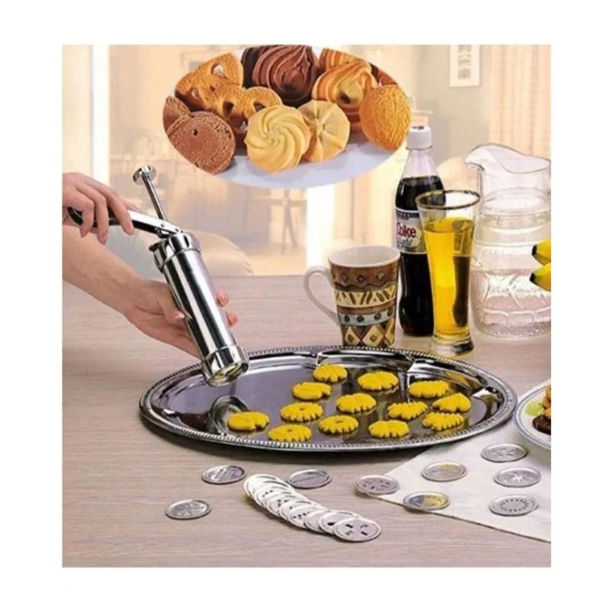 GENERICO - Dispensador Manual De Repostería Cookies Para Decoracion