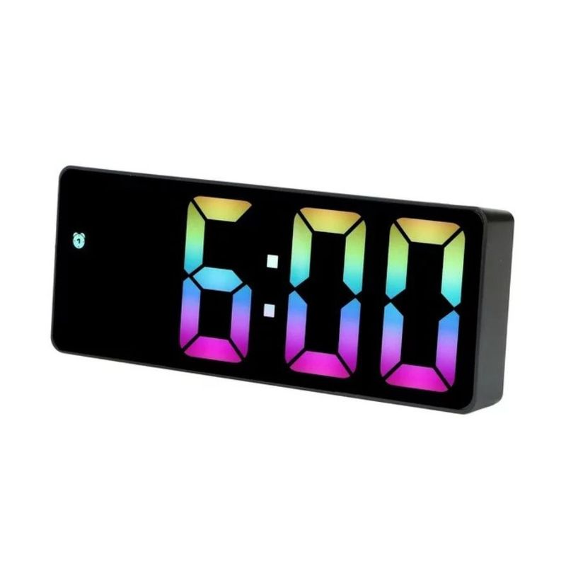 GENERICO - Reloj Despertador Led Colorido Reloj Digital