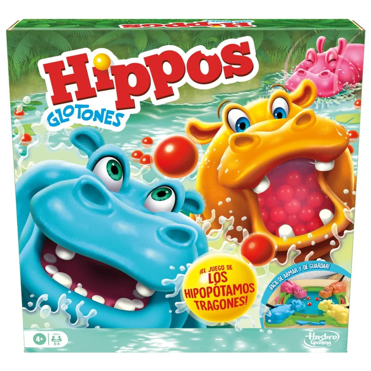 HASBRO - Juego de Mesa Hasbro Gaming Hippos Glotones