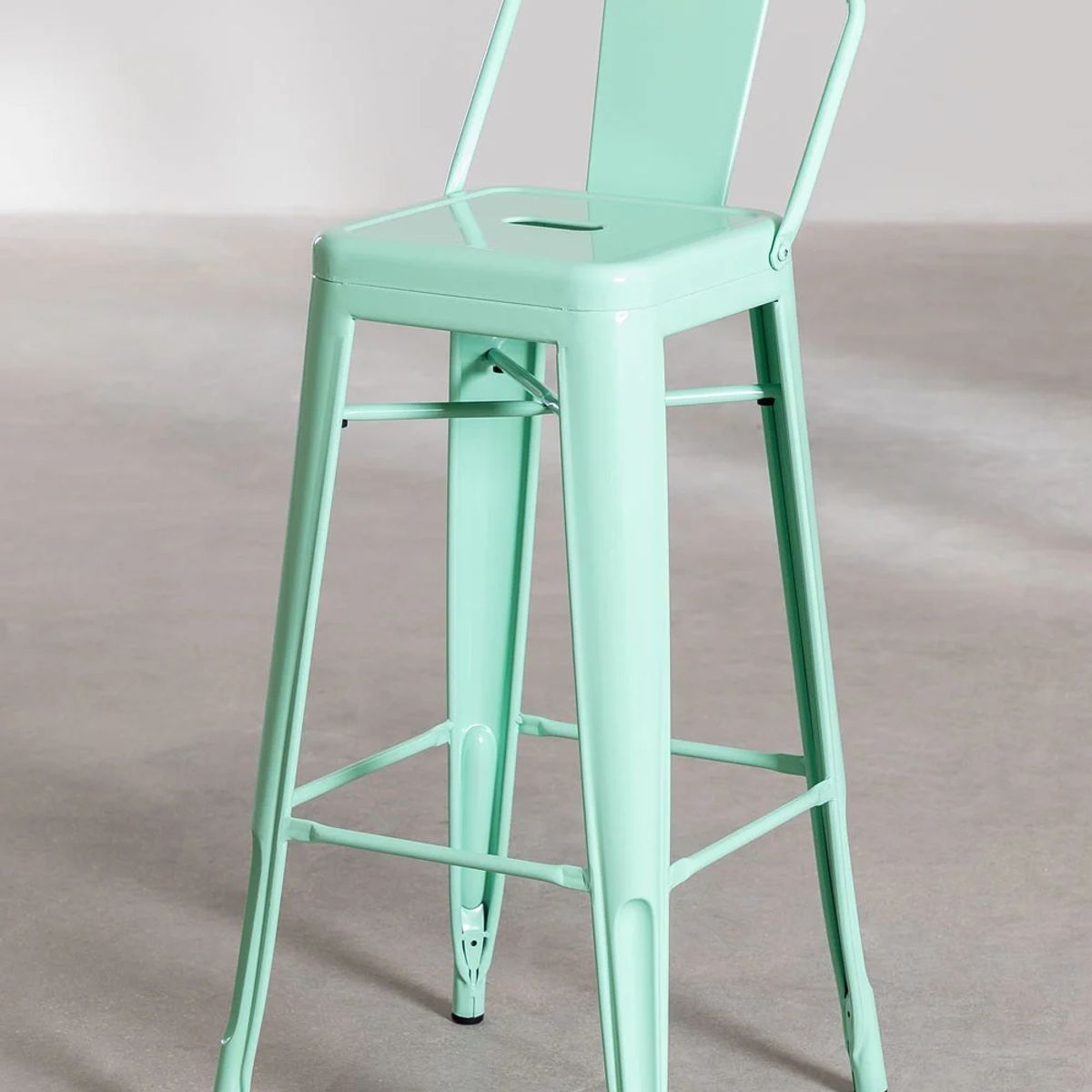 GENERICO - Pack 4 Taburetes Tolix 66 cm Menta