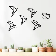 ELAB PROPIA - Decoración Pared 6 Pajaritos - Madera Fun Republic