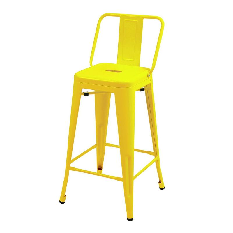 GENERICO - Pack 4 Taburetes Tolix 66cm Amarillo