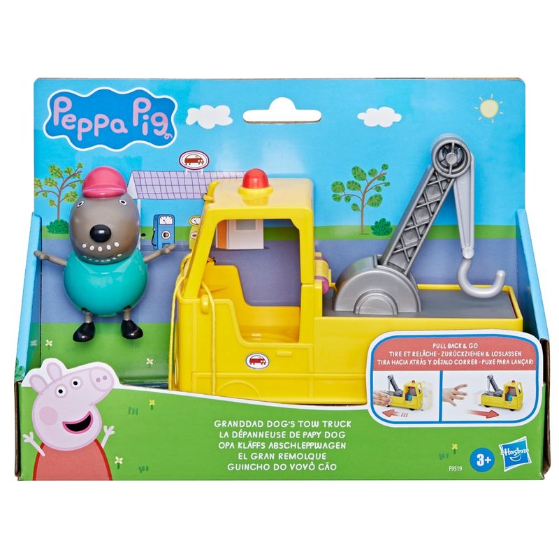 PEPPA PIG - Muñeca Peppa Pig El Gran Remolque del Abuelo Perro