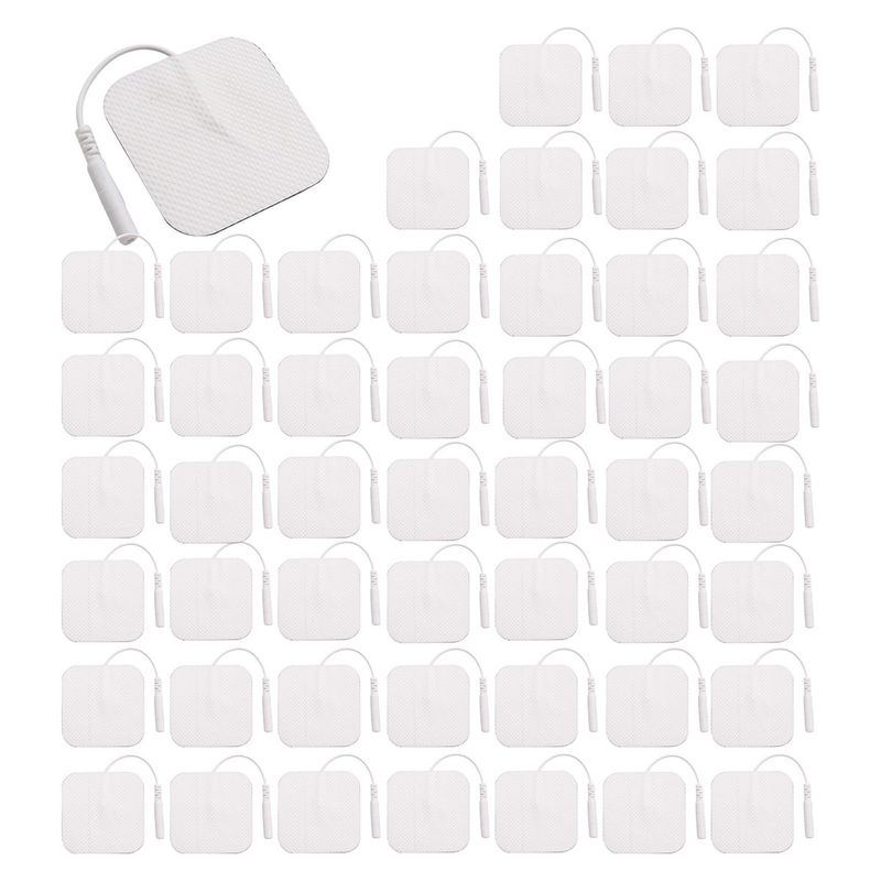 COSMETICAVAL - Pack 50 unid electrodos de repuestos TENS y EMS 5x5cm
