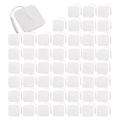 COSMETICAVAL - Pack 50 unid electrodos de repuestos TENS y EMS 5x5cm