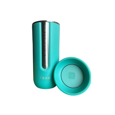 Imagen 2 del producto Mug Vaso Termico Prime con Boton 540 ML Turquesa