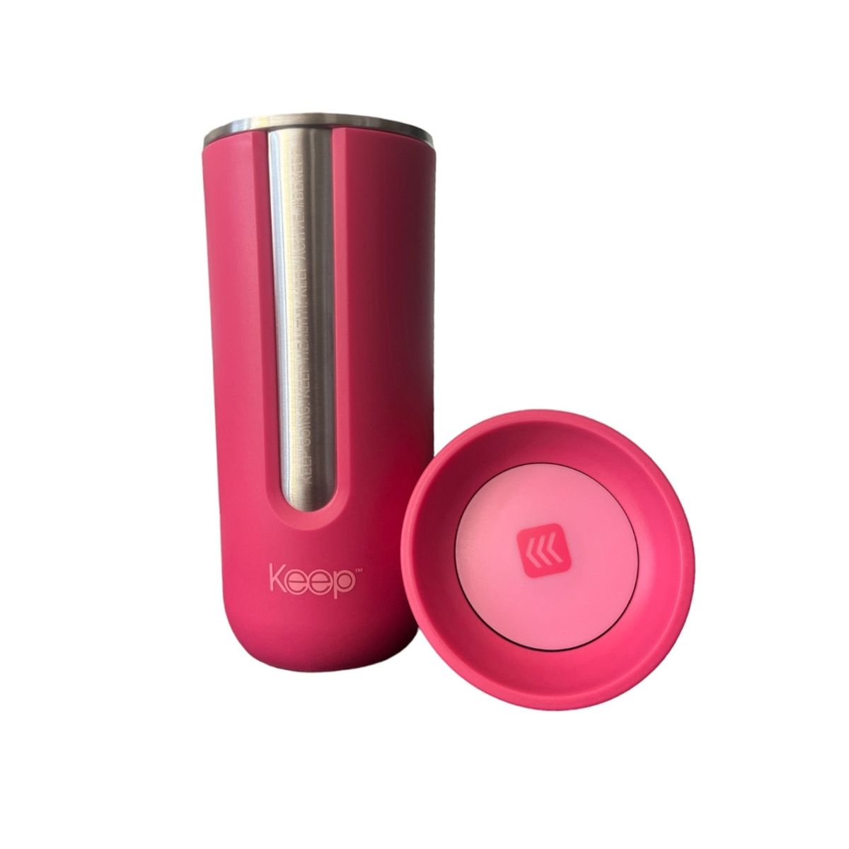 KEEP - Mug Vaso Termico Prime Keep con Boton 540 ML Rosado