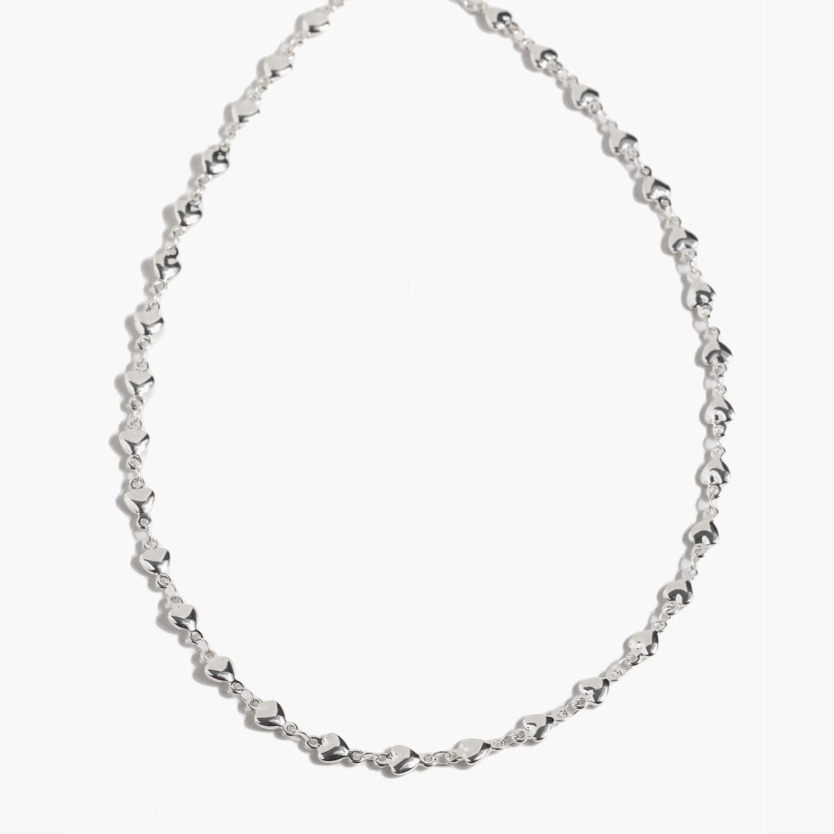 LOUNGE - Collar Mujer Acero Inoxidable Corazones Plateado