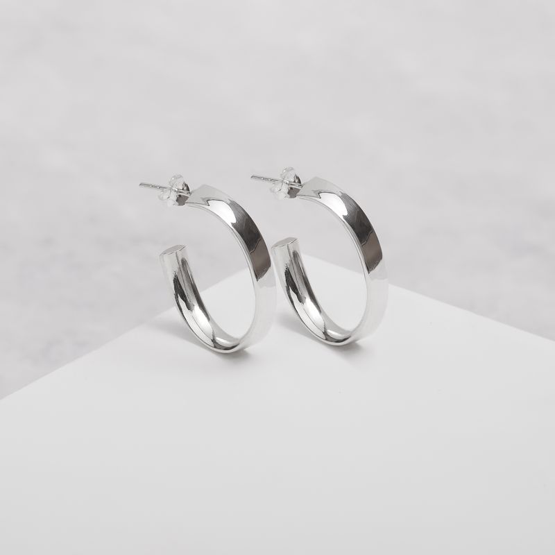 BY LAS CAYETANAS - Aros Argollas HERA en Plata 925