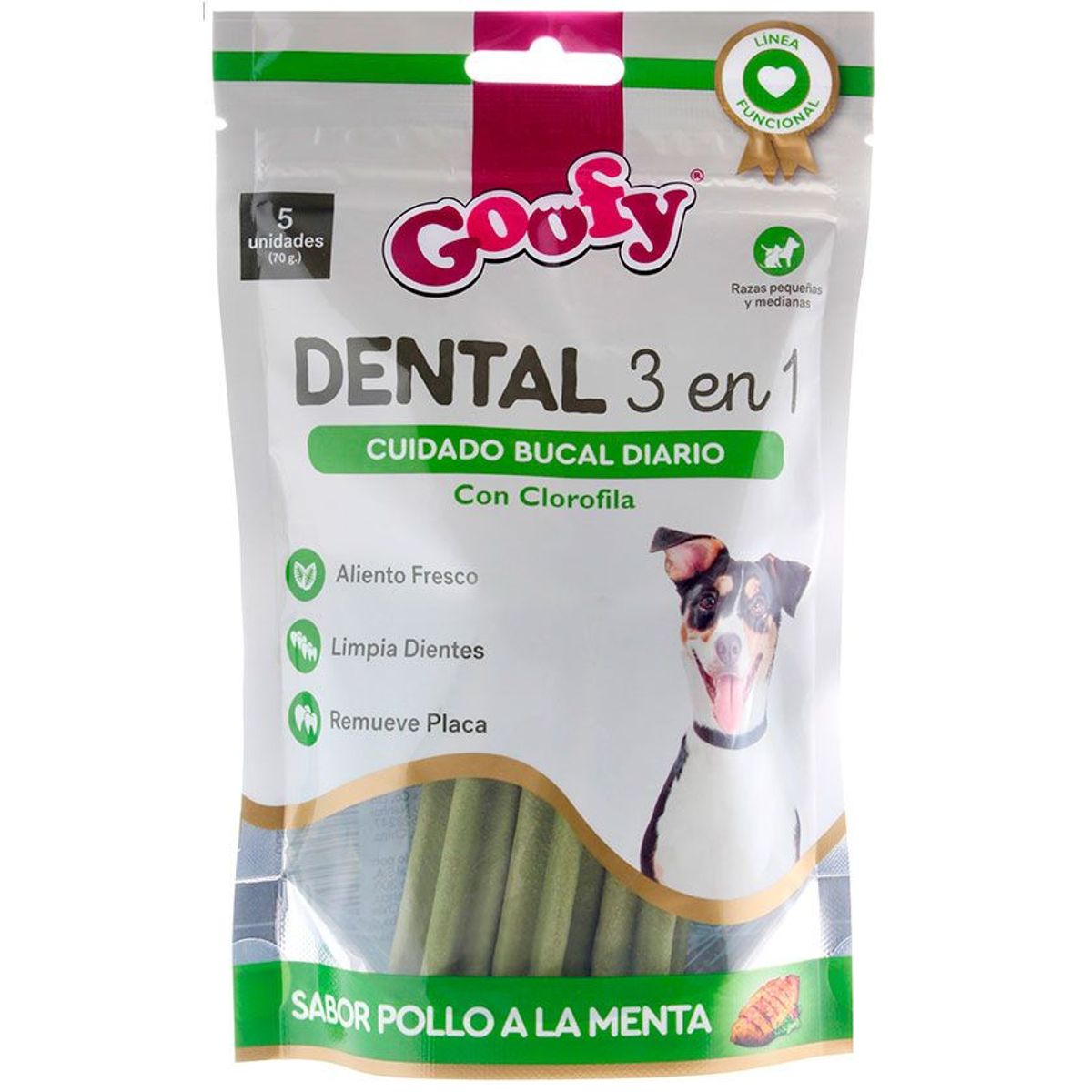 GENERICO - Goofy® - Dental 3 en 1 para Perros