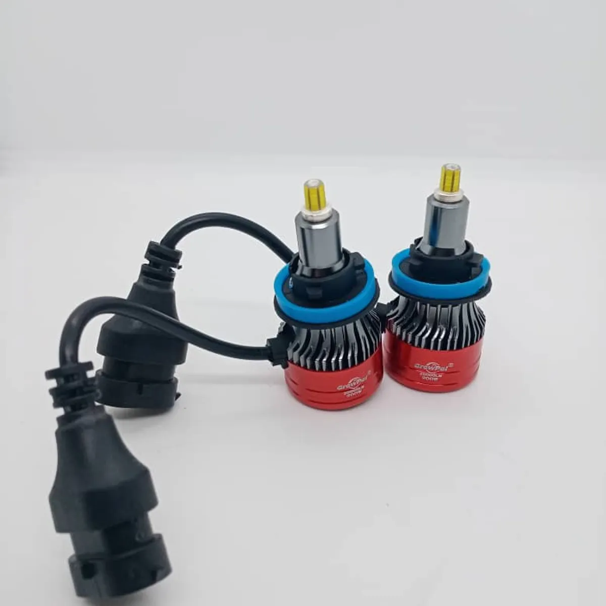 GENERICO - Par Ampolletas turboled H8 H9 H11 Led 360 grados foco lupa