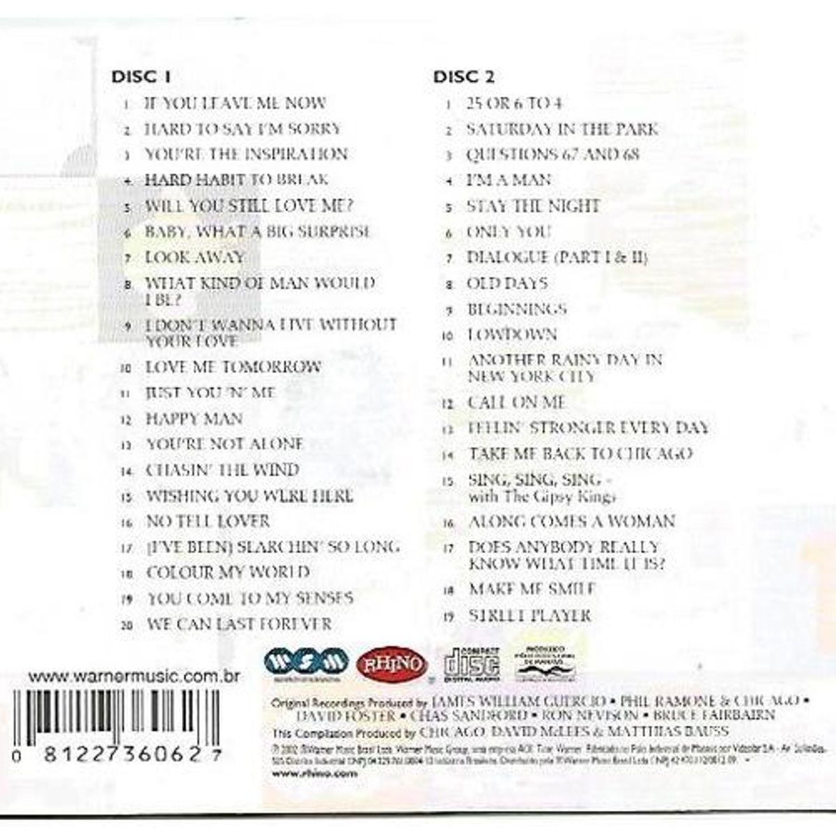 HITWAY MUSIC - CHICAGO - THE STORY 1967-2002 2CD - CD HITWAY MUSIC