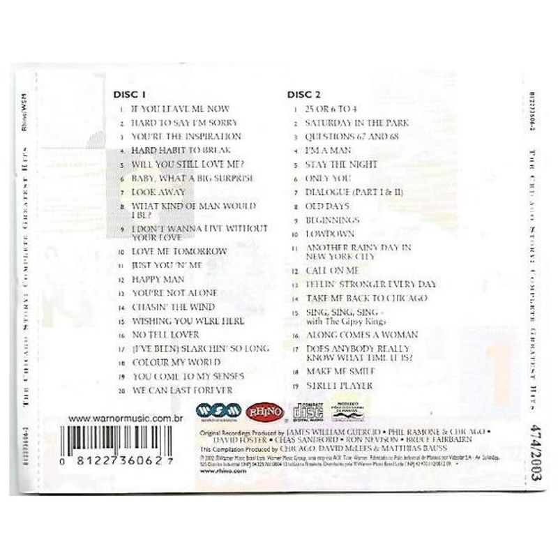 HITWAY MUSIC - CHICAGO - THE STORY 1967-2002 (2CD) - CD