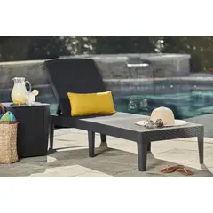 KETER - Reposera reclinable Jaipur gráfito -