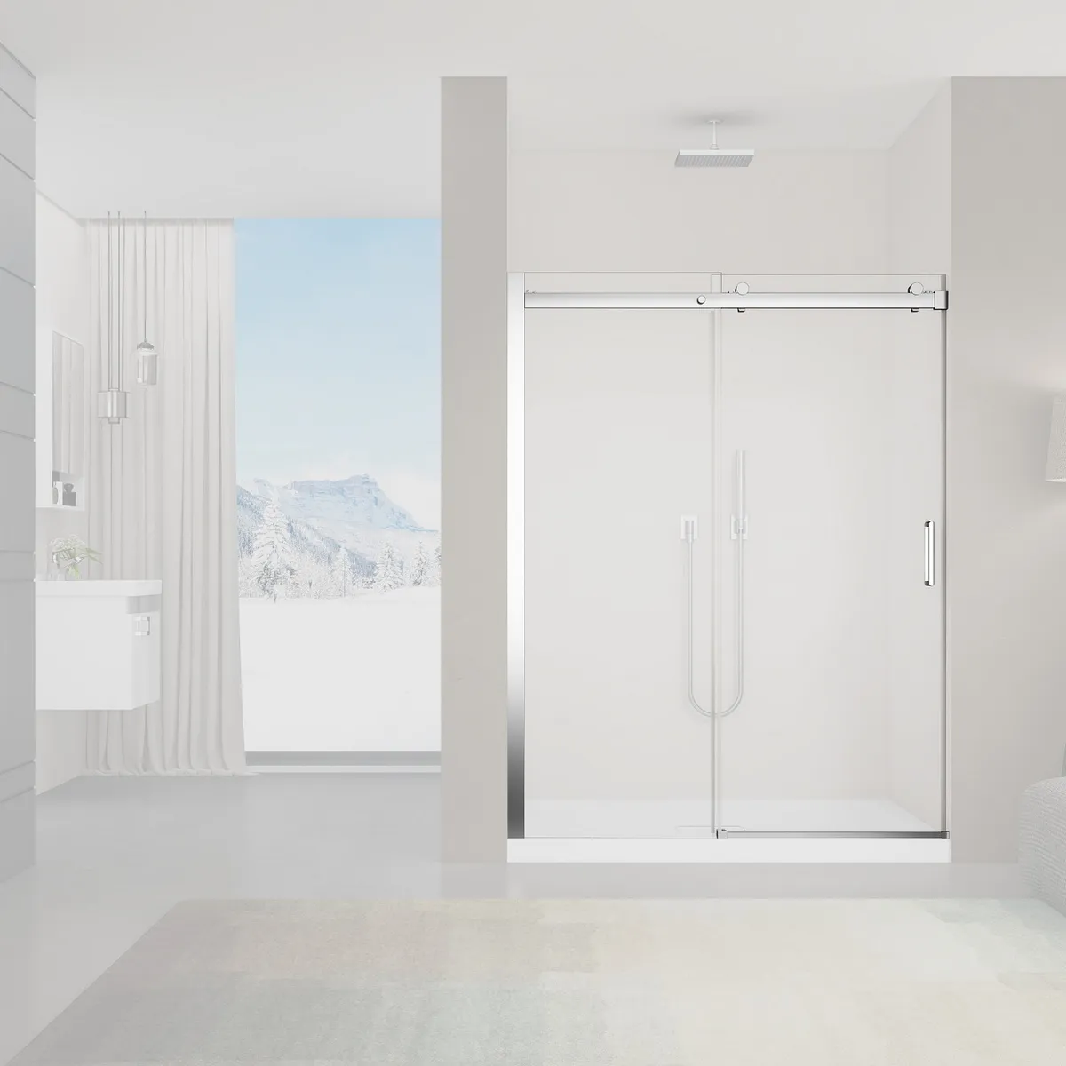 DUSCHY - MAMPARA CORREDERA PREMIUM CIERRE SUAVE 1400X1900 8mm