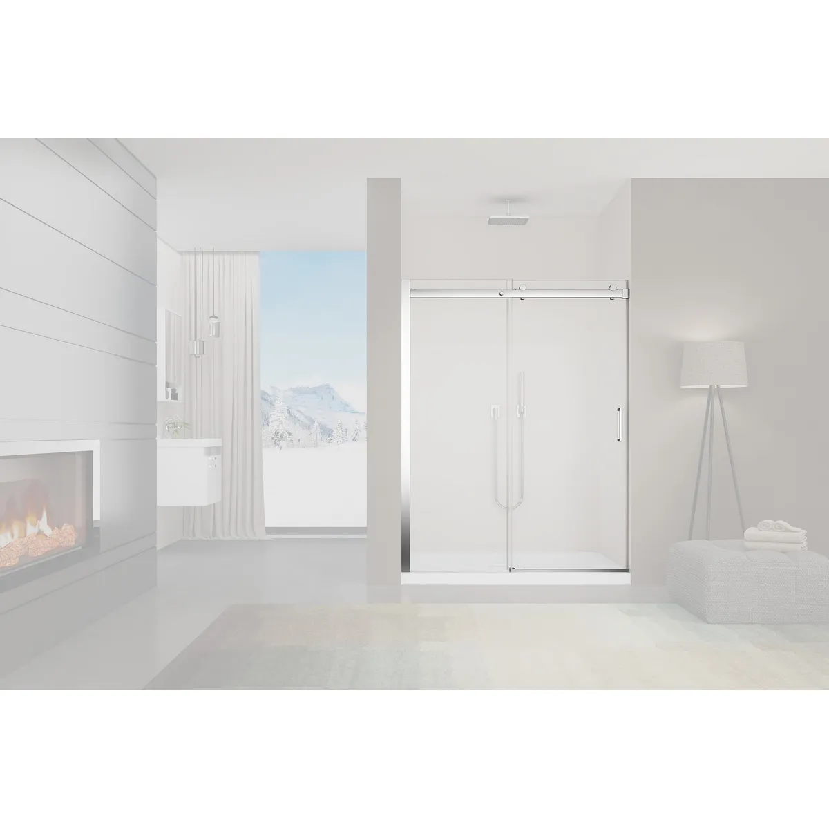 DUSCHY - MAMPARA CORREDERA PREMIUM CIERRE SUAVE 1400X1900 8mm