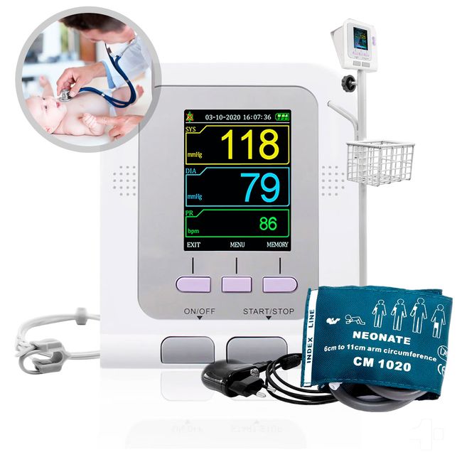 TOPMEDIC - Monitor Signos Vitales Contec 08a Spo2 Brazalete Neonatal  Pedestal