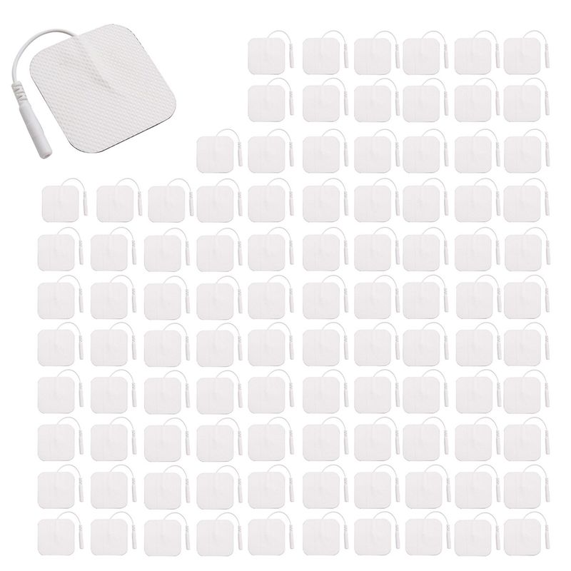 COSMETICAVAL - Pack 100 unid electrodos de repuestos TENS y EMS 5x5cm