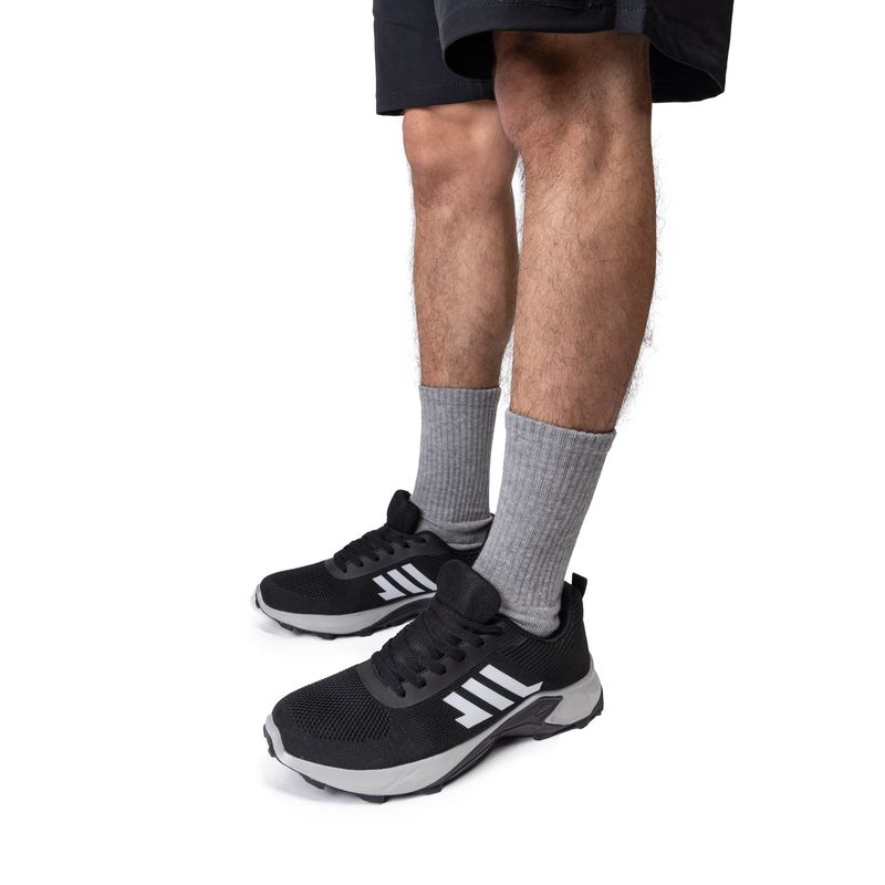 APOSTOL - Zapatilla Hombre Negro Gris Nathan Apóstol