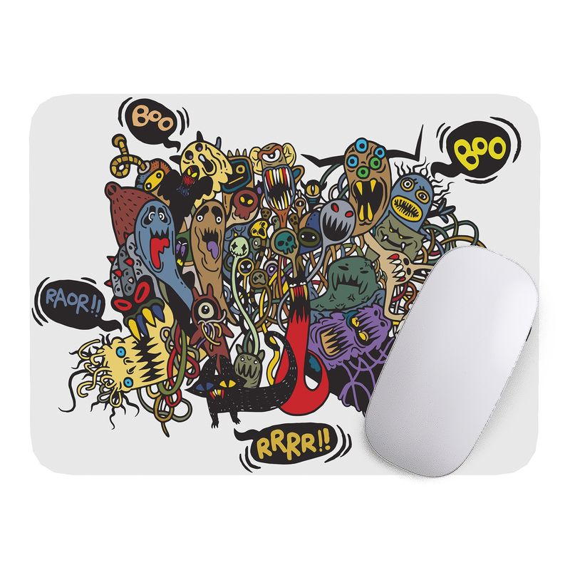 GENERICO - Mouse Pad monstruos - 17cm X 21cm D1
