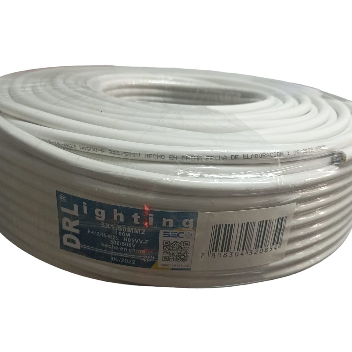 GENERICO - Córdon blanco 3 x 1,5mm rollo 100mts