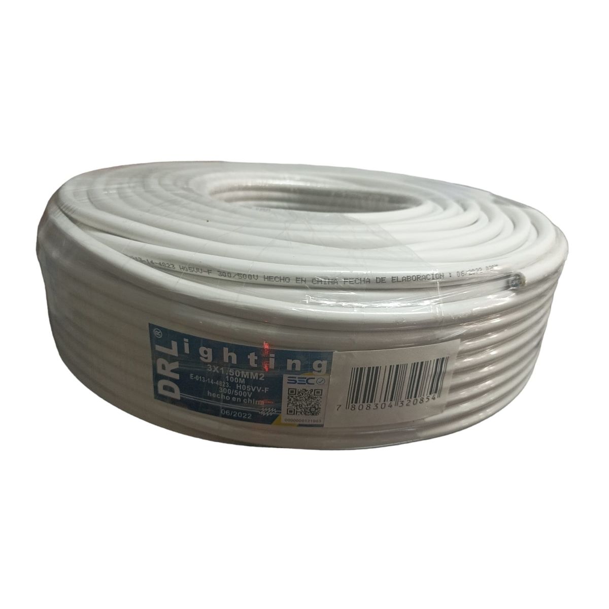 GENERICO - Córdon blanco 3 x 1,5mm rollo 100mts