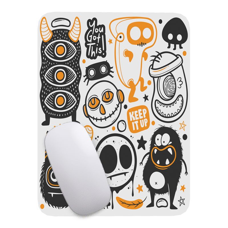 GENERICO - Mouse Pad monstruos - 17cm X 21cm D6