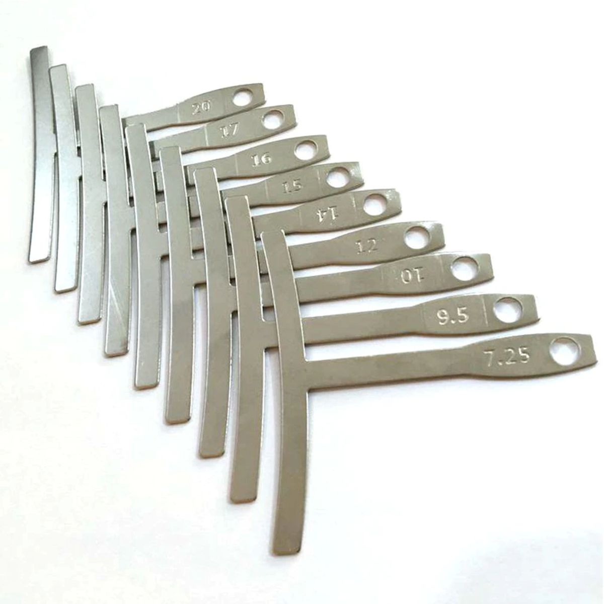 GENERICO - Kit De Medidores De Radio De Cuerda De Guitarra - Reglas T