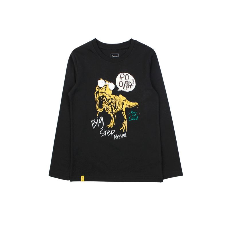 FICCUS - Polera Kids Niño Day To Day Negro