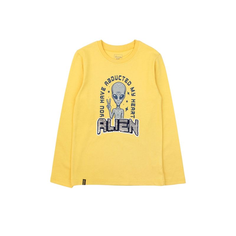 FICCUS - Polera Kids Niño Day To Day Amarillo