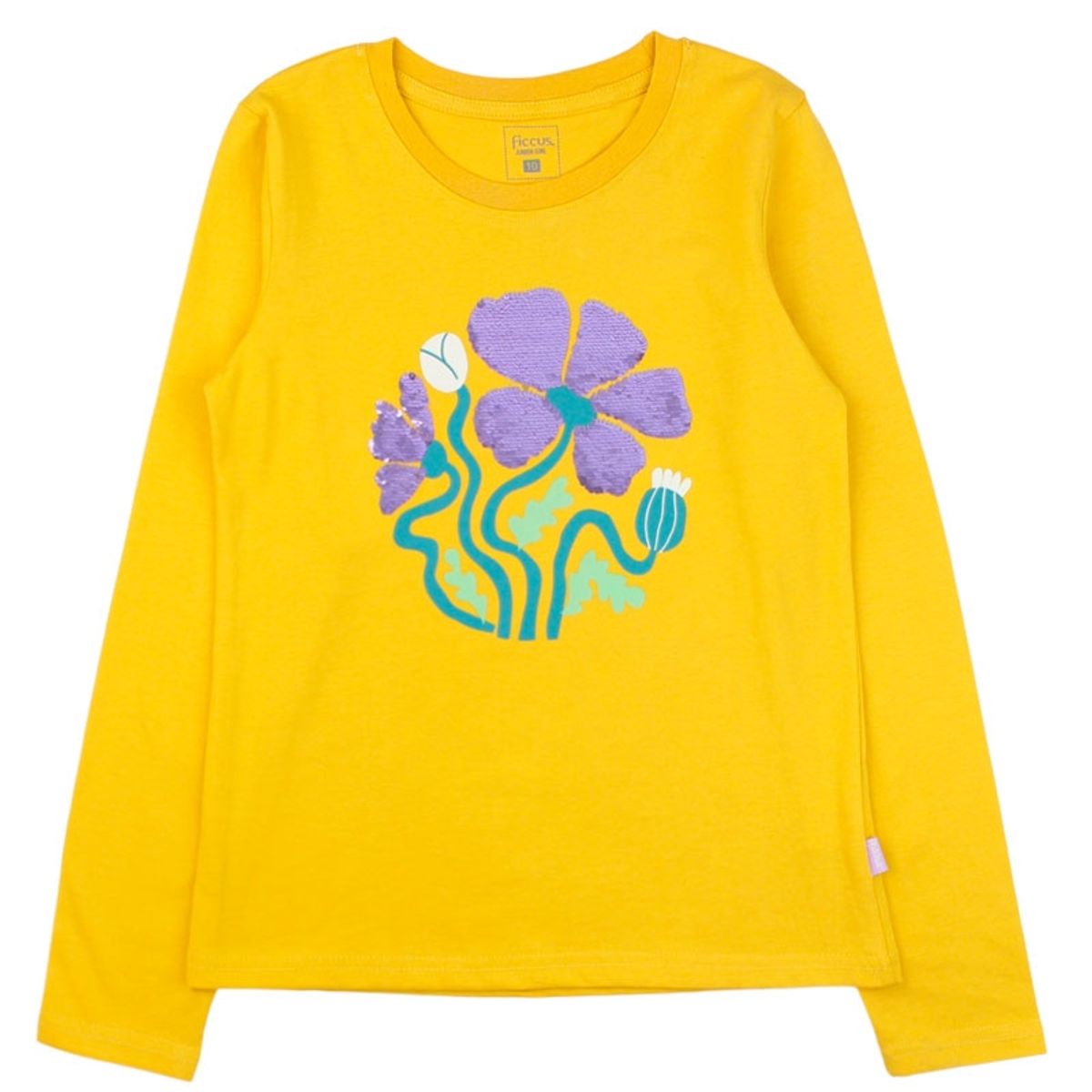 FICCUS - Polera Junior Niña Day To Day Amarillo Topacio