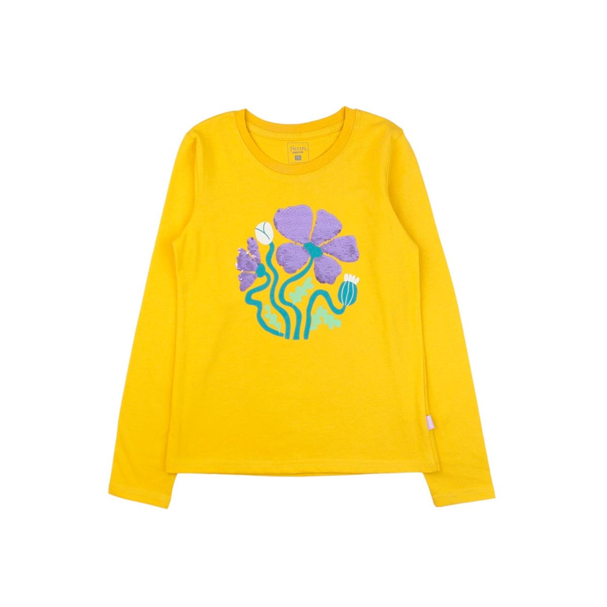 FICCUS - Polera Junior Niña Day To Day Amarillo Topacio
