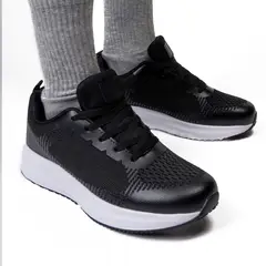 APOSTOL - Zapatilla Hombre Negro Blanco Kansas Apóstol
