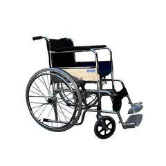 GENERICO - Silla De Ruedas Ruedas Macizas Plegable Cromada Oneder KJT601