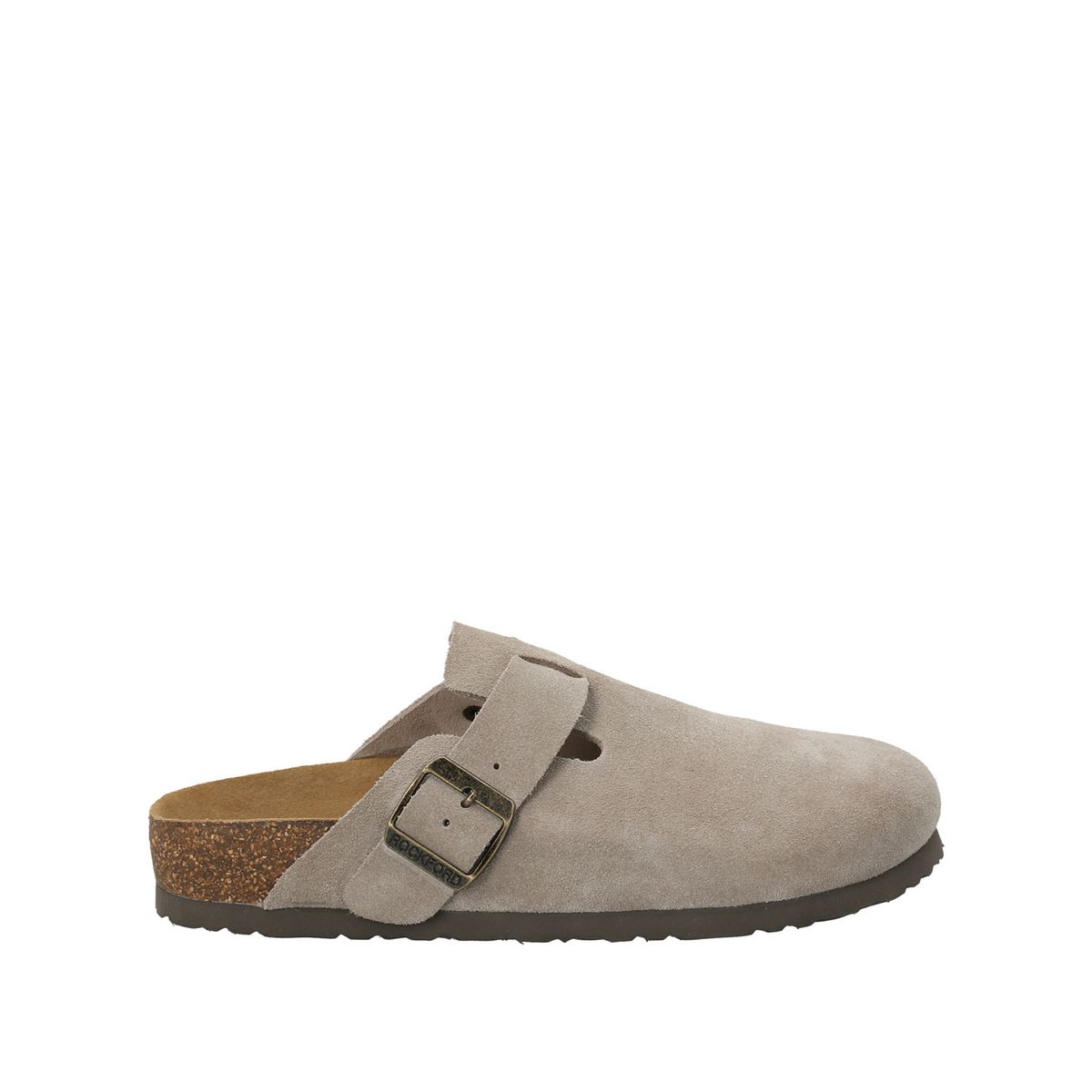 ROCKFORD - Zapato Cuero Gamuzado Gris Hombre Rowan ROCKFORD